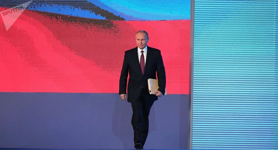 RUSSIE discours du président Poutine devant les corps constitués de la Fédération de Russie le 1er mars 2018 1035333747
