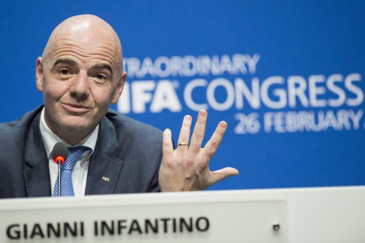 FIFA le Président de la FIFA Gianni Infantino 12422518