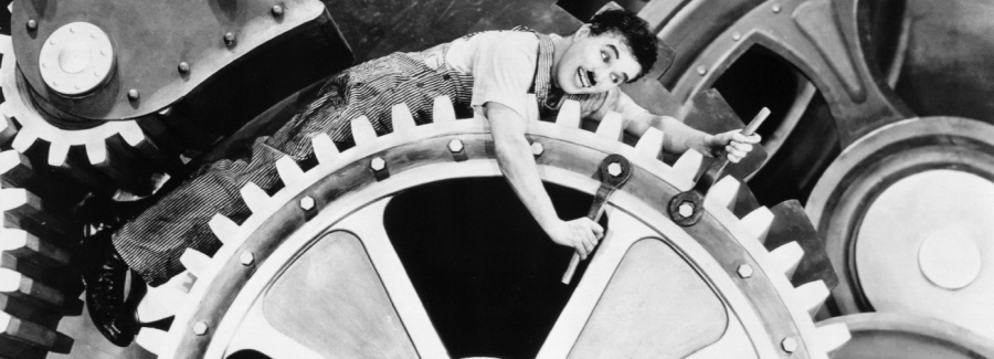 MODERN TIMES, Charlie Chaplin, 1936