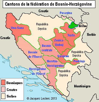 Bosnie-federation-cantons